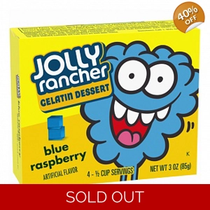 Jolly Rancher Gelatin Dessert Blue Raspberry Gelatine - 85g Box